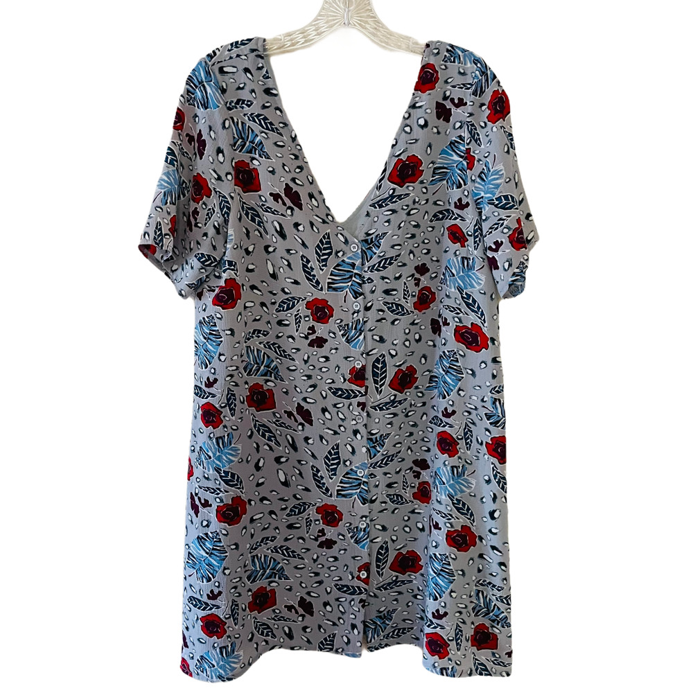 Glamorous Floral Button Up Tunic Dress 16 - Picture 1 of 7